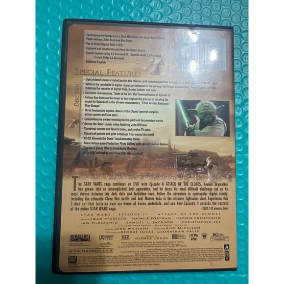 Star Wars II, Attack of the Clones, full screen edition Dvd Movie. - Picture 2 of 6